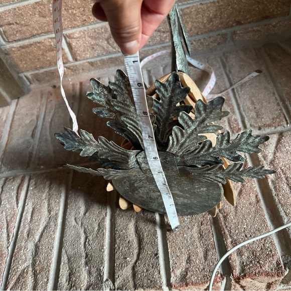 Rustic Wooden and Metal Peacock Decor - Picture 8 of 8